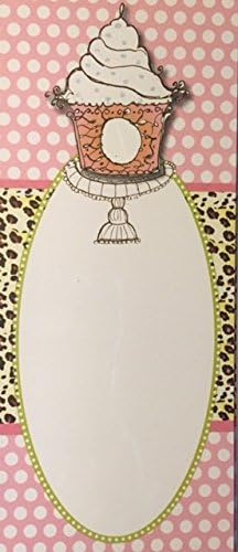 Bella Ink Glitter Embellished Cupcake Party Invitations - Printer Compatible- 4 x 9 inches