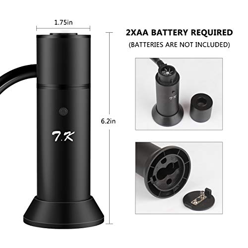TMKEFFC Smoking Gun Portable Smoker Infuser, Handheld Cocktail Smoke Food Smoker for Meat, Sous Vide, Grill, BBQ, Drinks, Cheese, Black