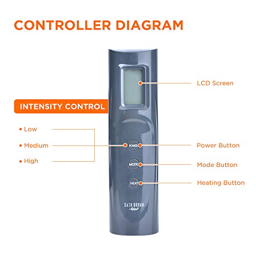 Leg Air Massager for Relaxation, Calf Air Massager with Heating and Handheld Controller - Thumbnail 4