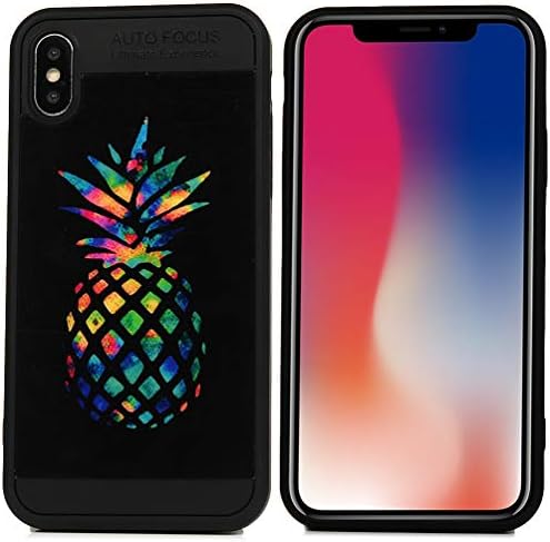 LaVibe Case for iPhone X Ultra Thin Flexible Fractional Stylish Cool Design Anti Fade Gel Silicone Case