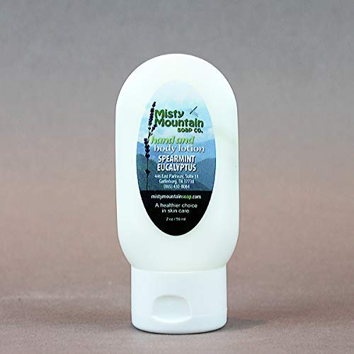 Spearmint Eucalyptus Hand and Body Lotion 2 oz. Handmade