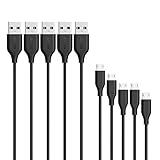 Anker [5-Pack] Powerline Micro USB - Charging Cable [Assorted Lengths] for Samsung, Nexus, LG, Android Smartphones and More (Black)