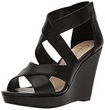 Jessica Simpson Women's Jenay Wedge Sandal, Black, 8 Medium US