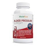 Natural Blood Pressure Supplement: Blood Pressure Support with Hawthorn Berry and Uva Ursi: Herbs and Vitamins for High Blood Pressure: 90 Capsules: 100% Money Back Guarantee