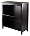 Winsome Terrace Solid/Composite Wood 3-Tier 26-Inch Wide Storage Shelf, Espresso (92327)