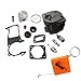 HURI Cylinder with Piston Kits Gasket Oil Seal Spark Plug for Husqvarna 346XP 350 351 353 Chainsaw 44mm