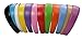 CoverYourHair Faux Leather Headbands – Hard Headbands – Wide Hairbands – Hair Accessories - 12 Pack