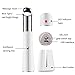 Heated Sonic Eye and Face Massager Wand Device High Frequency Vibrating Massager Anti-aging Galvanic Wand Anions Rechargeable Wrinkle Remover for Dark Circles and Puffiness (White)
