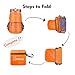 ZOMAKE Ultra Lightweight Hiking Backpack 20L, Packable Small Backpacks Water Resistant Daypack for Women Men(Orange)