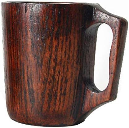 Photo 1 of 14 oz Wood Cup Coffee Mug for Men Mugs Gift Tankard Unique Small Wooden Man Cup Cool Drinking Portable Outdoor Viking Mug Fancy Cups Beer Mugs Steins Manly Unusual Father Day Men Gift