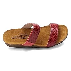 NAOT Footwear Women's Blake Wedge Sandal Red