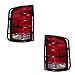 Black Horse Tail Light Guards Black Compatible with 2002-2009 Chevrolet Trailblazer-7GR15A
