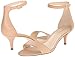 Nine West Women's Leisa Leather Heeled Dress Sandal, Natural Leather, 7.5 M US