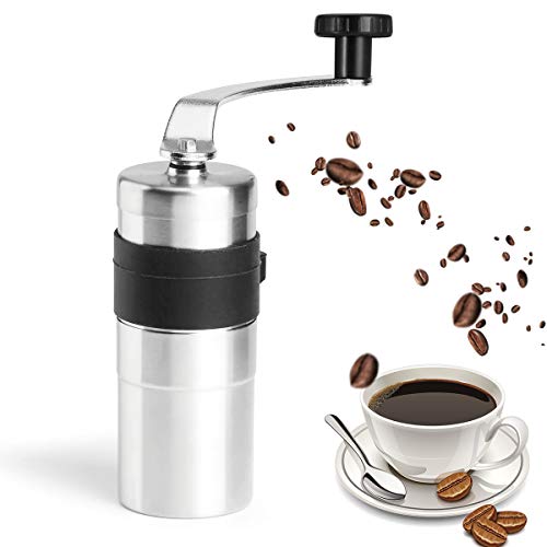 SZSMD HandKaffeemühle, Manuelle Kaffeemühle, Edelstahl Kaffeemühle mit Verstellbare Mühle, Tragbare Kaffee Mühle für…