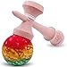 Rubberized Rasta Marble Kendama And Extra String