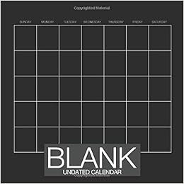 Blank Undated Calendar Undated Monthly Calendar Book 12 Months Blank Black Create Your Own Diy Calendar Amazon De Artchur Fremdsprachige Bucher
