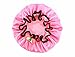 Shintop Children Shower Cap - Girl Cute Resizable Waterproof Double Layer Environmental Bath Hat Solid with Bowknot Kawayi EVA Hat Satin Bonnets Perfect for Bath, Hot Oil Treatment (Watermelon Red)