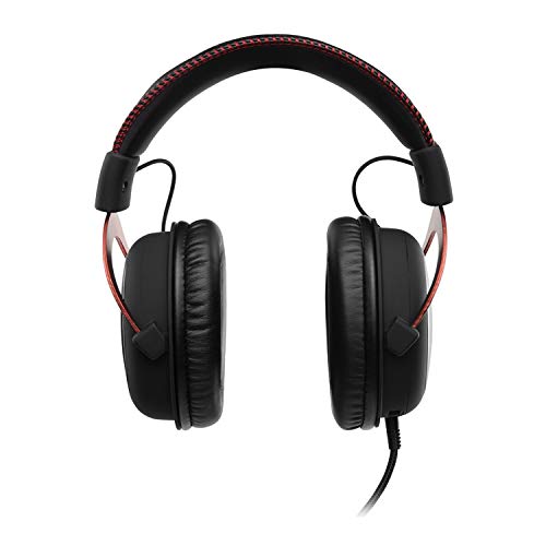Kingston HyperX Cloud II Gaming Headset (Red) with Knox Gear Hard Shell Headphone Case Bundle (2 Items)