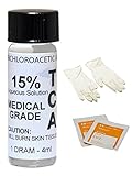 TCA 15% Chemical Skin Peel - Fine Lines and Wrinkles, Crepey Skin, Microdermabrasion by RePare, LLC (15% / 4ml)