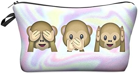 Holo Monkeys Fashion Brand Cosmetic Bags Women Travel Makeup Case H14