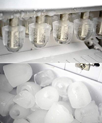 ZJZ Automatische Eismaschine Maschine, EIS 24 h tragbare kleine Arbeitsplatte elektrische Eiswürfelbereiter Home Use… – Bild 5