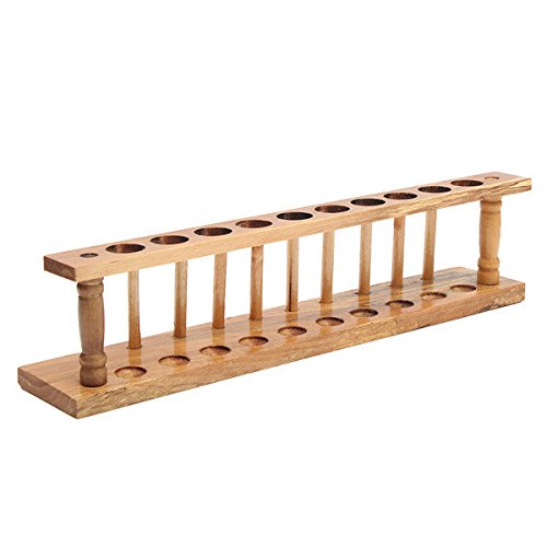 Wooden Laboratory Test Tube Rack 21mm 10 Holes - Thumbnail 6