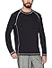 Amazon Essentials Men's Long-Sleeve Quick-Dry UPF 50 Swim Tee, Black, Medium