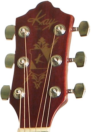 Kay Steel String Full Size Dreadnought 6 Natural Finish, Right Handed, (K537N) - Thumbnail 3
