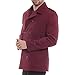 Alpine Swiss Jake Mens Wool Pea Coat Double Breasted Jacket