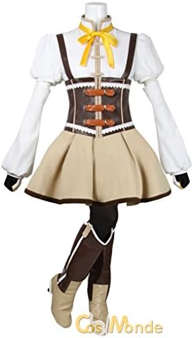 Puella Magi Madoka Magica Mami Tomoe Anime Cosplay Costume Custom