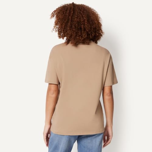 Amazon Essentials Women's Loose Fit Round Neck Short Sleeve Shirt