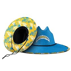 FOCO Los Angeles Chargers NFL Team Color Straw Hat