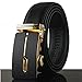 REGITWOW Men's Leather Belts Sliding Buckle 35mm Ratchet Belt for Men