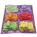 Efivs Arts 6 Truck Jeep Car Shape Silicone Cake Baking Mold Cake Pan Muffin Cups Handmade Soap Molds Biscuit Chocolate Ice Cube Tray DIY Mold