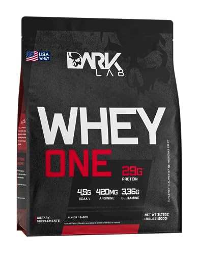 Whey One Concentrado Dark Lab Refil 900g, Baunilha, Ganho de Massa Muscular