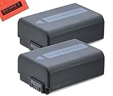 BM Premium 2-Pack of NP-FW50 Batteries for Sony DSC-RX10/B, DSC-RX10 II, DSC-RX10 III, Alpha 7, A7, A7R, A7R II, A7RII, A7S, A7S II, A7II, A3000, A5000, A5100, A6000, A6300, NEX-5, NEX-5K, NEX-5N, NEX-5T, NEX-6, NEX-7, ILCE-QX1 Digital Camera Battery