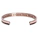 For Mother's Day Gifts - 'Remember I Love You Mom' Cuff Bangle Bracelets from Mom and Daughter Birthdays (Rose Gold)