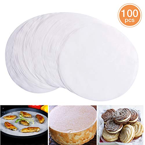 100 PCS Parchment Paper, 12 Inch Round Baking Paper Liners, Unbleached Barbecue Paper Baking Sheets for Cooking, Steaming, Baking Cakes, Cookies, Pastries, Dutch Oven, Air Fryer, Tart Pan and BBQ - Thumbnail 7