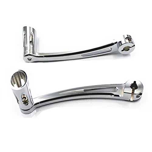 Chrome Deep Cut Brake Arm Kit Shift Lever Shifter Pegs For 14-UP Harley Electra Glide Street Glide Tri Glide Touring Motorcycle