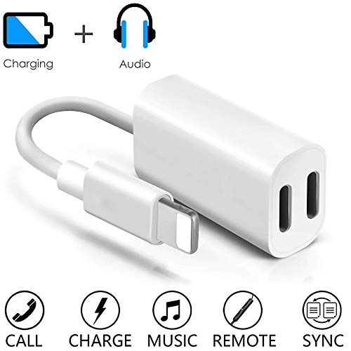 (Apple MFi Certified) Dual Lightning iPhone Splitter Cable, iPhone