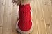 FAMI Dog Clothes Dogs Sweater Soft Puppies Clothing Winter Puppy Sweaters Warm Outfit for Dogs Small XS S Cat Apparel(Red,Small)