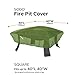 Classic Accessories 55-356-011901-EC Sodo Patio/Outdoor Fire Pit Cover, Square, Herb