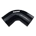 Ronteix Universal 4-Ply High Performance ID 3 Inch 90 Degree Elbow Coupler Silicone Hose (3''(76MM), BLACK)