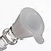 Glass Bowl Glass Herb Holder with Honeycomb Screen (14mm male, White)