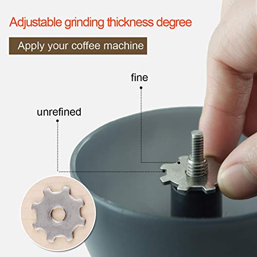 Sihand Portable Manual Coffee Grinder Ceramic Coffee Grinder Quality Coffee Grinder (Black) - Thumbnail 7