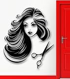 Wall Sticker Vinyl Decal Hot Sexy Girl Hair Salon Beauty Spa Stylist VS2097
