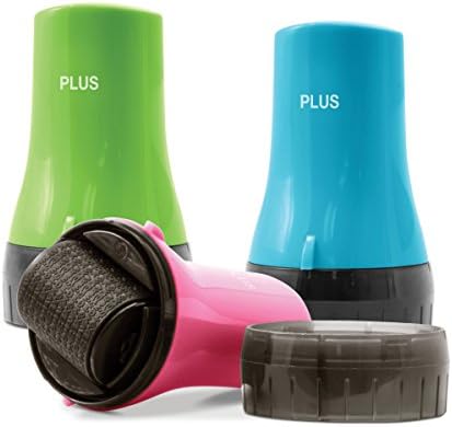 Guard Your ID Identity Theft Prevention Stamp WIDE ADVANCED Confidential Security Roller 3 Pack Green Turquoise Pink
