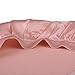 Easilk Silk Sleep Caps for Women Girls, 100% Natural Night Cap Adjustable Bonnet Head Cover for Hair Beauty,Rosy Pink,L