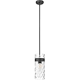 Z-Lite 3035P9-MB Fontaine Pendant, 3-Light 180 Total Watts, Matte Black