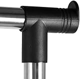 raxter Heavy Duty Garment Rack Adjustable Single Double Rail with Wheels view 6